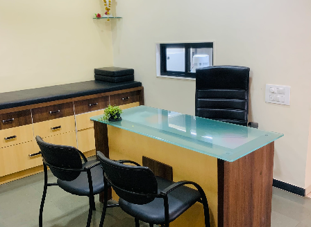 Consultation area for homoeopathy treatment