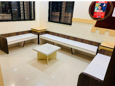 A calm, comfortable waiting area for patients